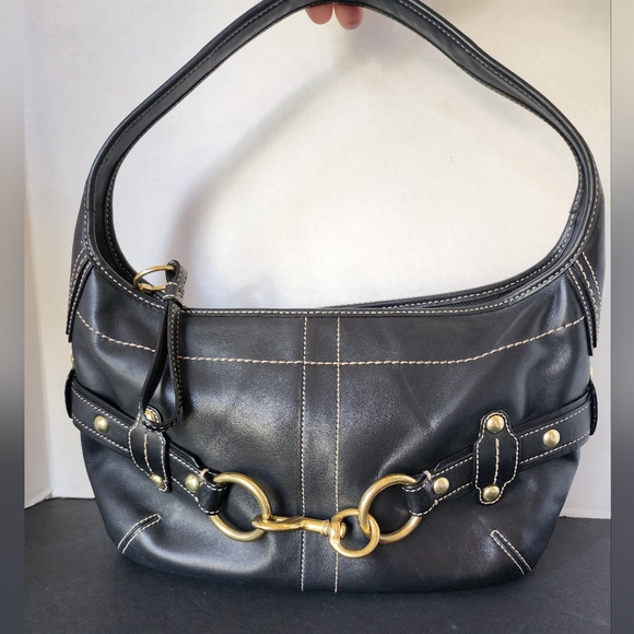 Coach Hampton Ergo Hobo Bag, EUC - Black, Studded, 2007, 11261 - Picture 1 of 16